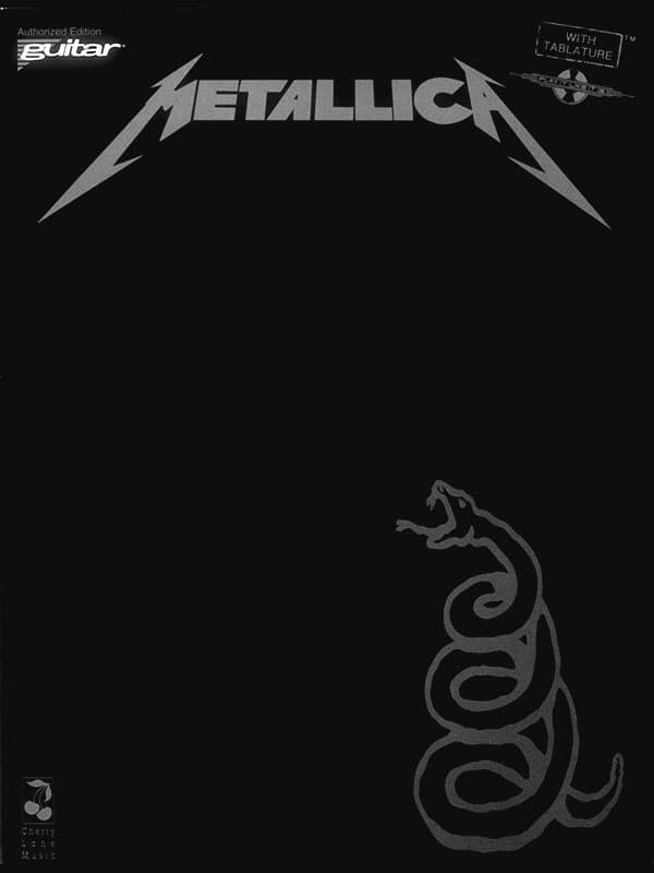 Cherry Lane Music - Metallica Black Guitar TAB Book – Play It Like It Is Guitar Book for Bass & Guitar Softcover