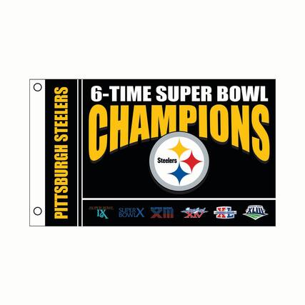 6-TIME SUPER BOWL CHAMPIONS
PITTSBURGH STEELERS
SUPER BOWL IX
SUPER BOWL X
SUPER BOWL XIII
SUPER BOWL XIV
SUPER BOWL XLI