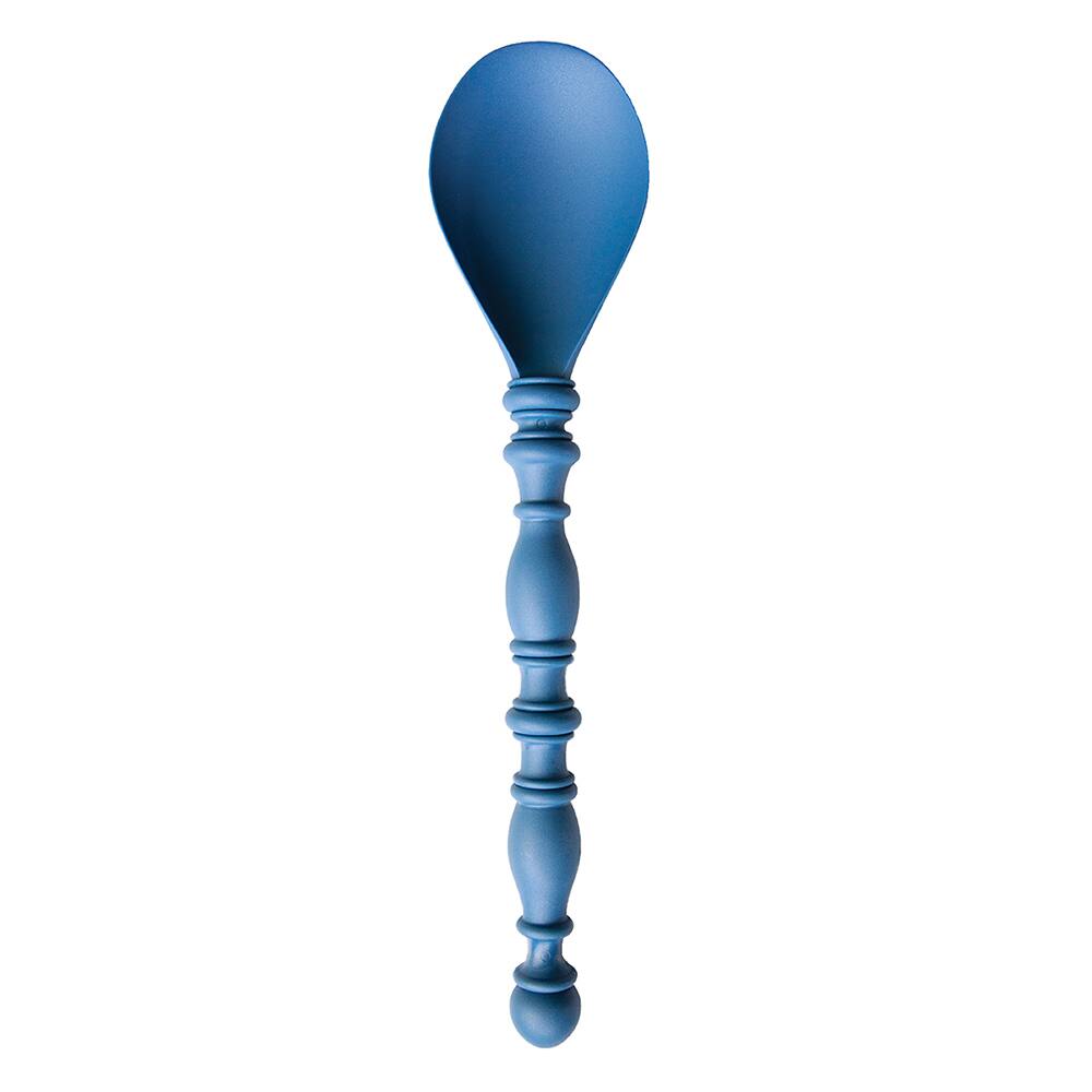 Front. Talisman Designs - Mixing Spoon, Vintage Inspired Tools Collection, Set of 1, Rich Navy Blue - Navy Blue.