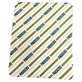 Logo Brands - Green Bay Packers 50" x 60" Classic Vertical Stripe Fleece Throw Blanket - Multicolor
