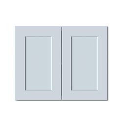 Boyel Living - 30in.W x12in.D x24in.H Dove WALL CABINET Fully assembled Cabinet With Two HDF Doors - Gray