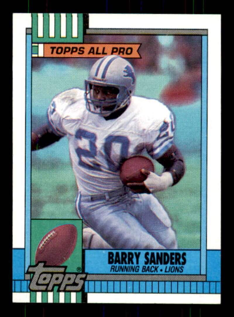 Barry Sanders Card 1990 Topps All-Pro #352