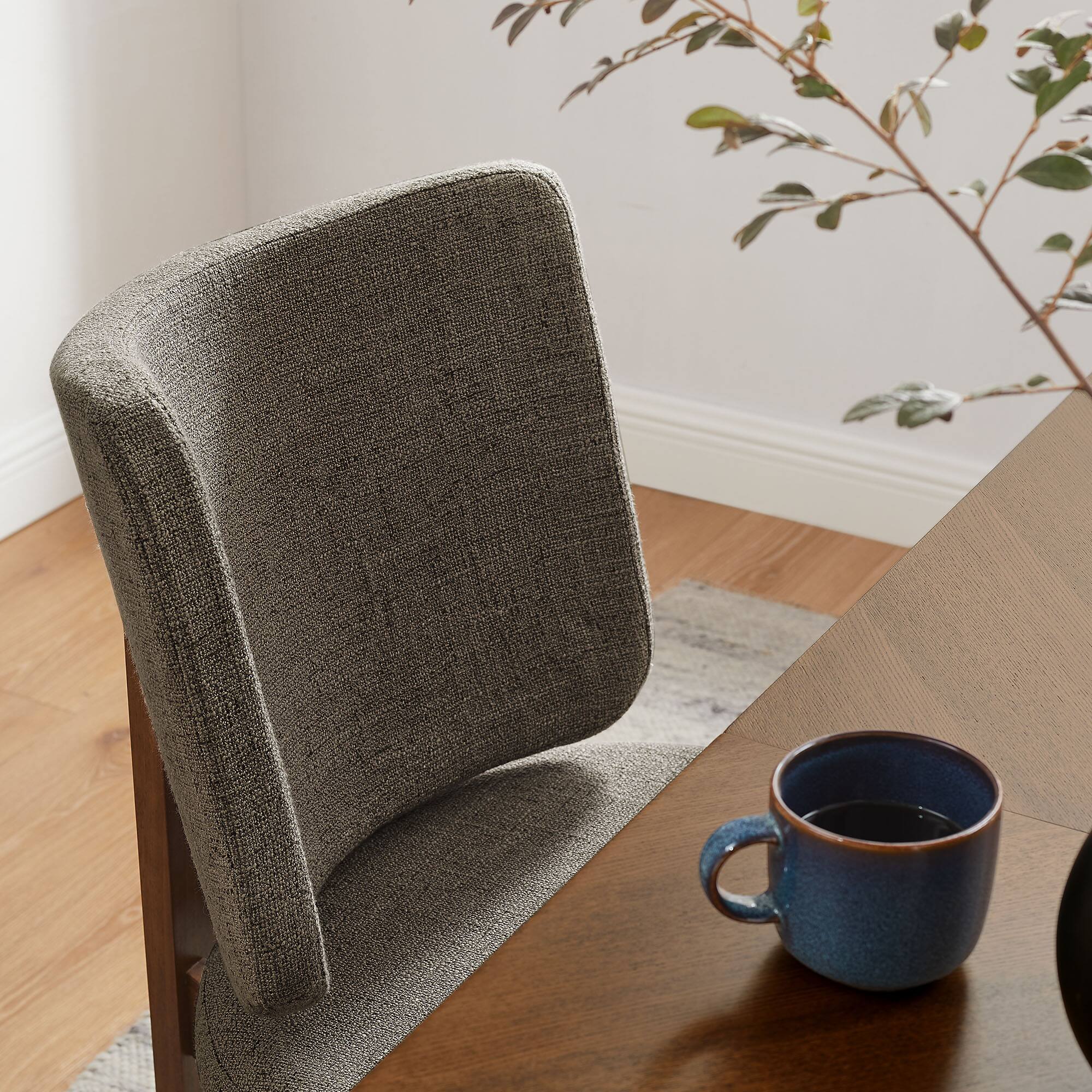 Alt View 4. Modway - Alba 7-Piece Dining Set by Modway - Walnut Taupe.