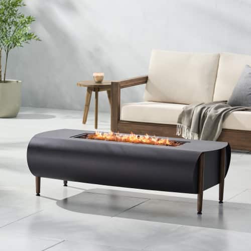 Siljoy - VERNON 50000 BTU Rectangle Fire Pit Heavy Duty Outdoor Patio Heater