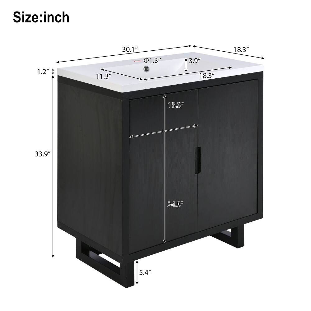 Size: inch

1.2"
11.3"
30.1" 2 $1.3"
3.9" 18.3"
18.3"
4 13.3"
33.9"
24.8"
5.4"