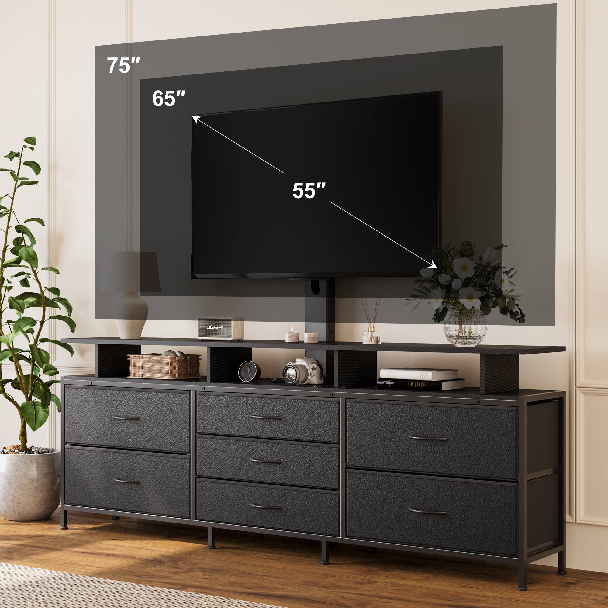 75" 65" 55"