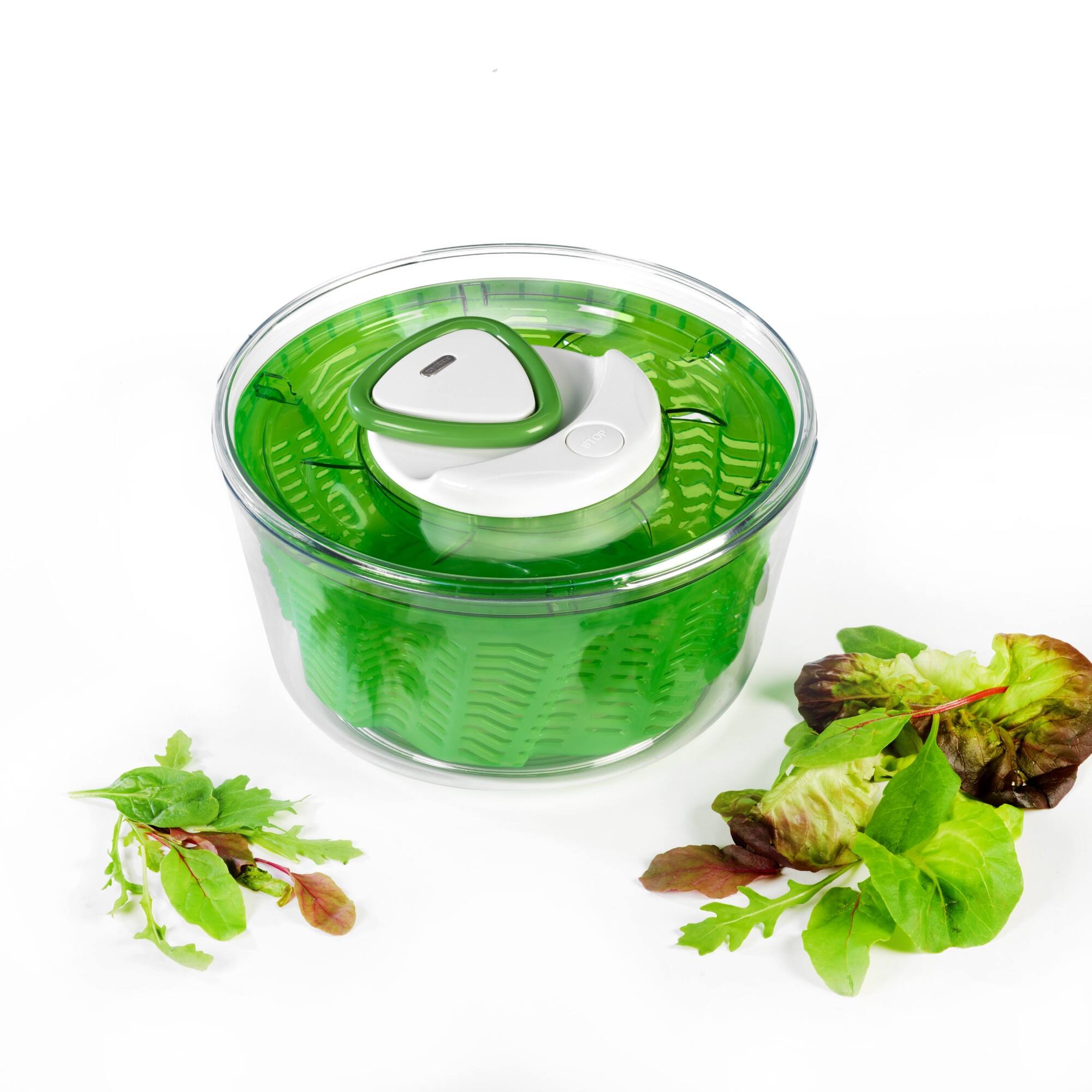 Zyliss Easy Spin 2 AquaVent Large Salad Spinner Green - Best Buy