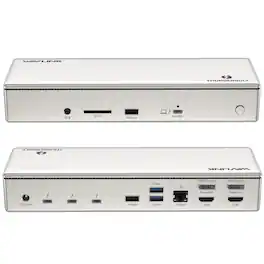 Bundle - Thunderbolt 4 Quad Display Dock (15-in-1), WAVLINK 40Gbps Docking Station with 98W Laptop Charging, Single 8K@30Hz Quad - Silver