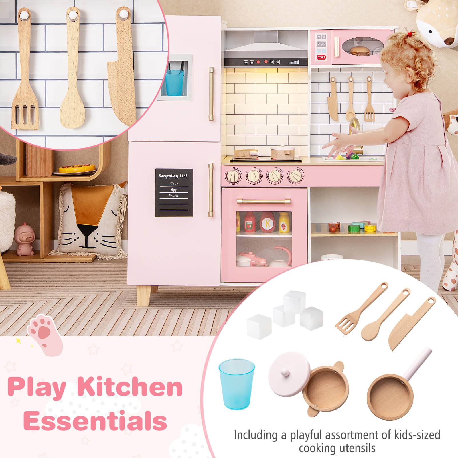 Play Kitchen Essentials

Including a playful assortment of kids-sized cooking utensils

Shopping List
- Flour
- Eggs
- Fruits