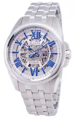 Bulova - Classic 96A187 Automatic Men's Watch - Silver