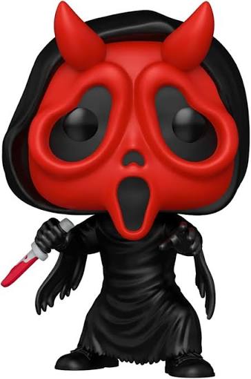 Angle. Funko - POP! Movies: Ghost Face - Devil Ghost Face (Exclusive) - COLLECTIBLES.