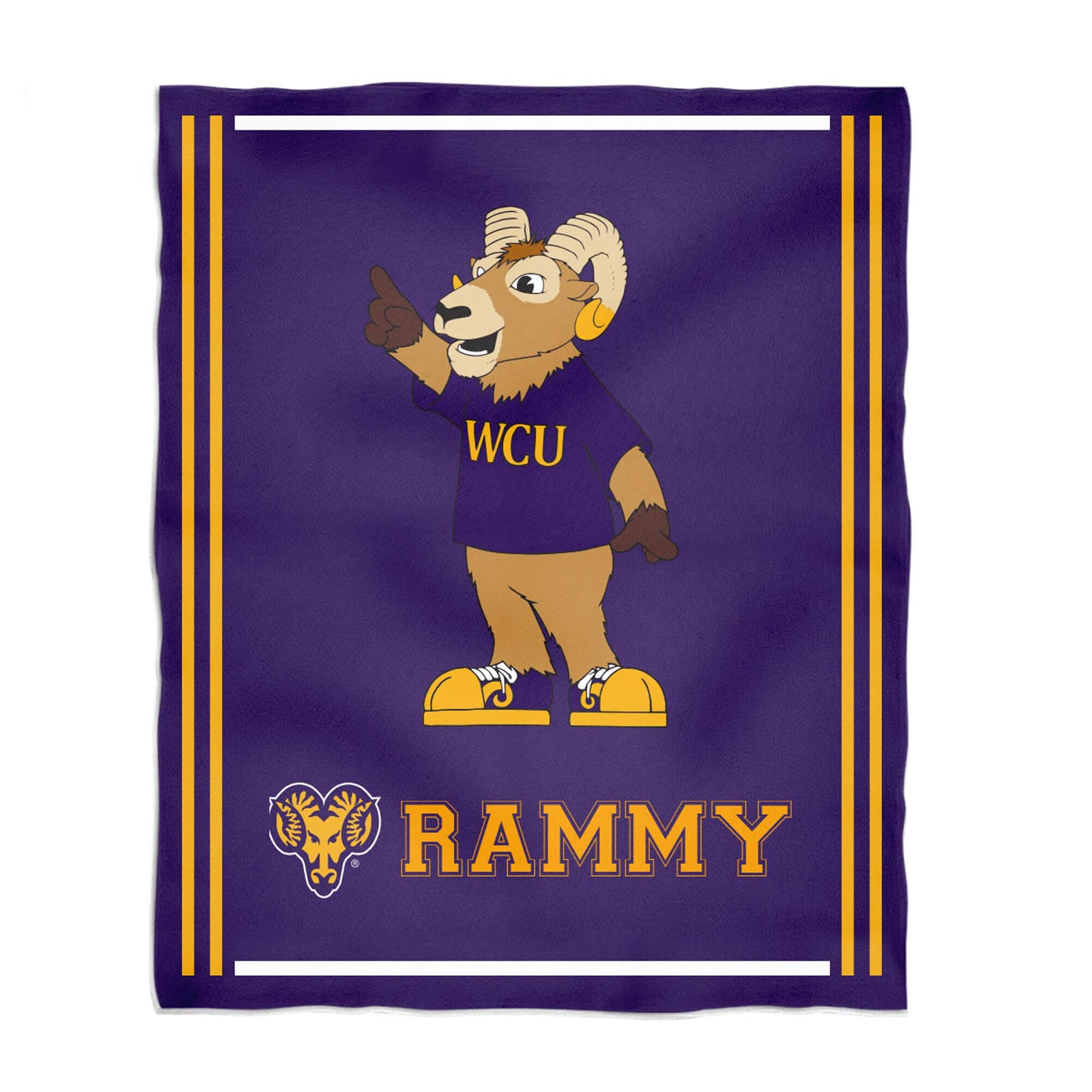 Vive La Fete - West Chester Golden Rams 36'' x 48'' Big Mascot Blanket - Purple