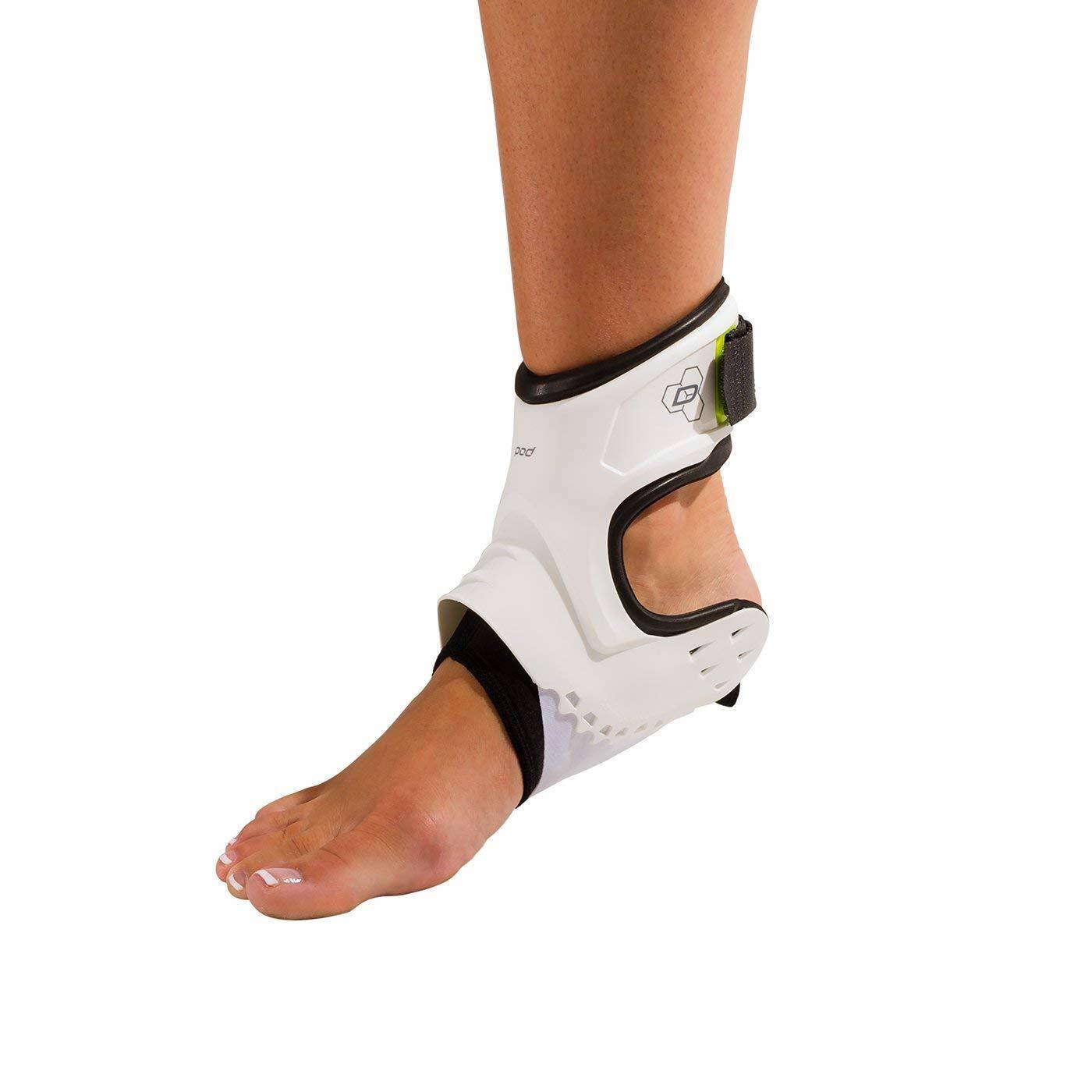Angle. DonJoy - DonJoy Performance POD Ankle Brace Pair (Right & Left in White, Medium) Bundle - N/A.