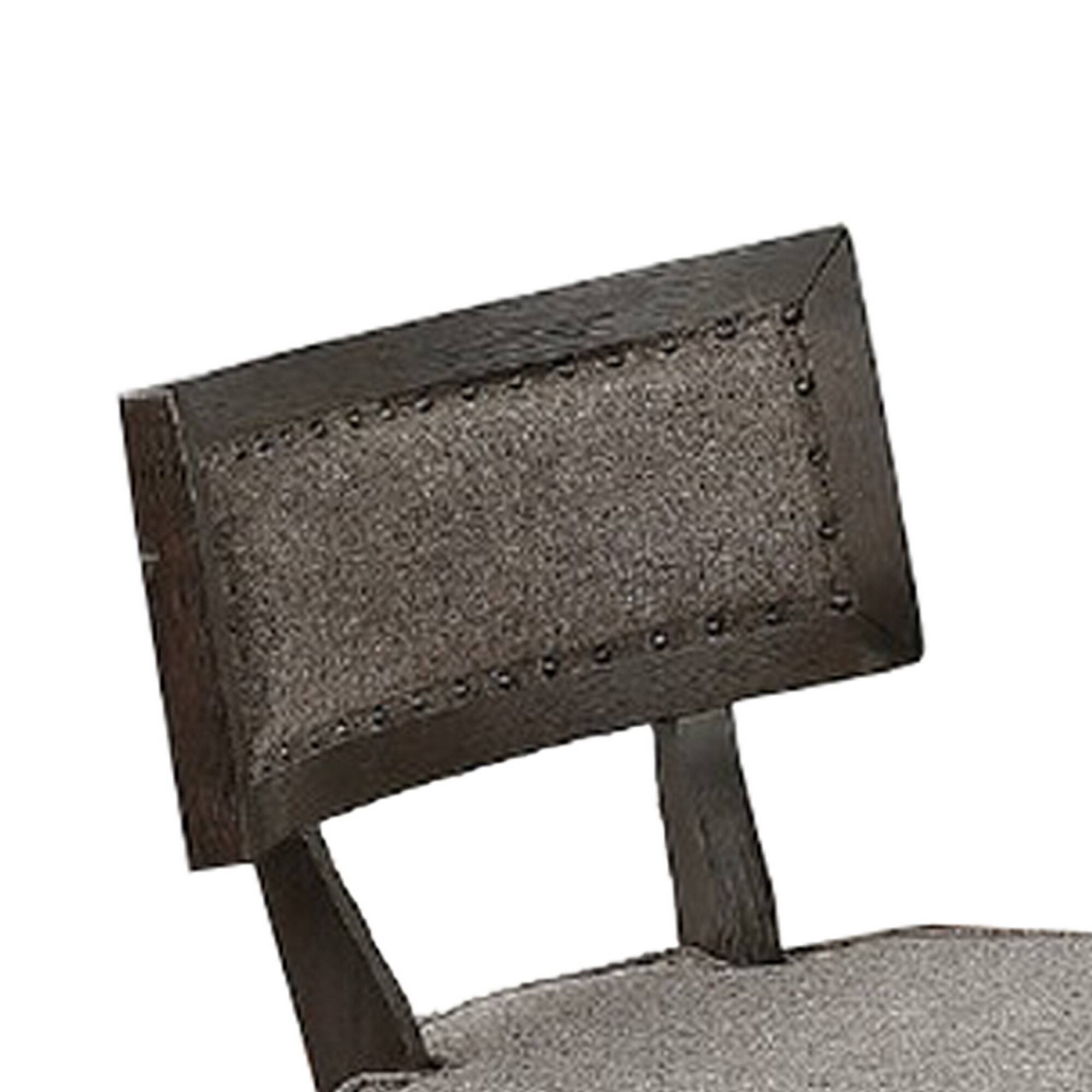 Alt View 1. Manhattan Lane - Curved Top Wooden High Chair with Flared Legs, Set of 2 - Gray.