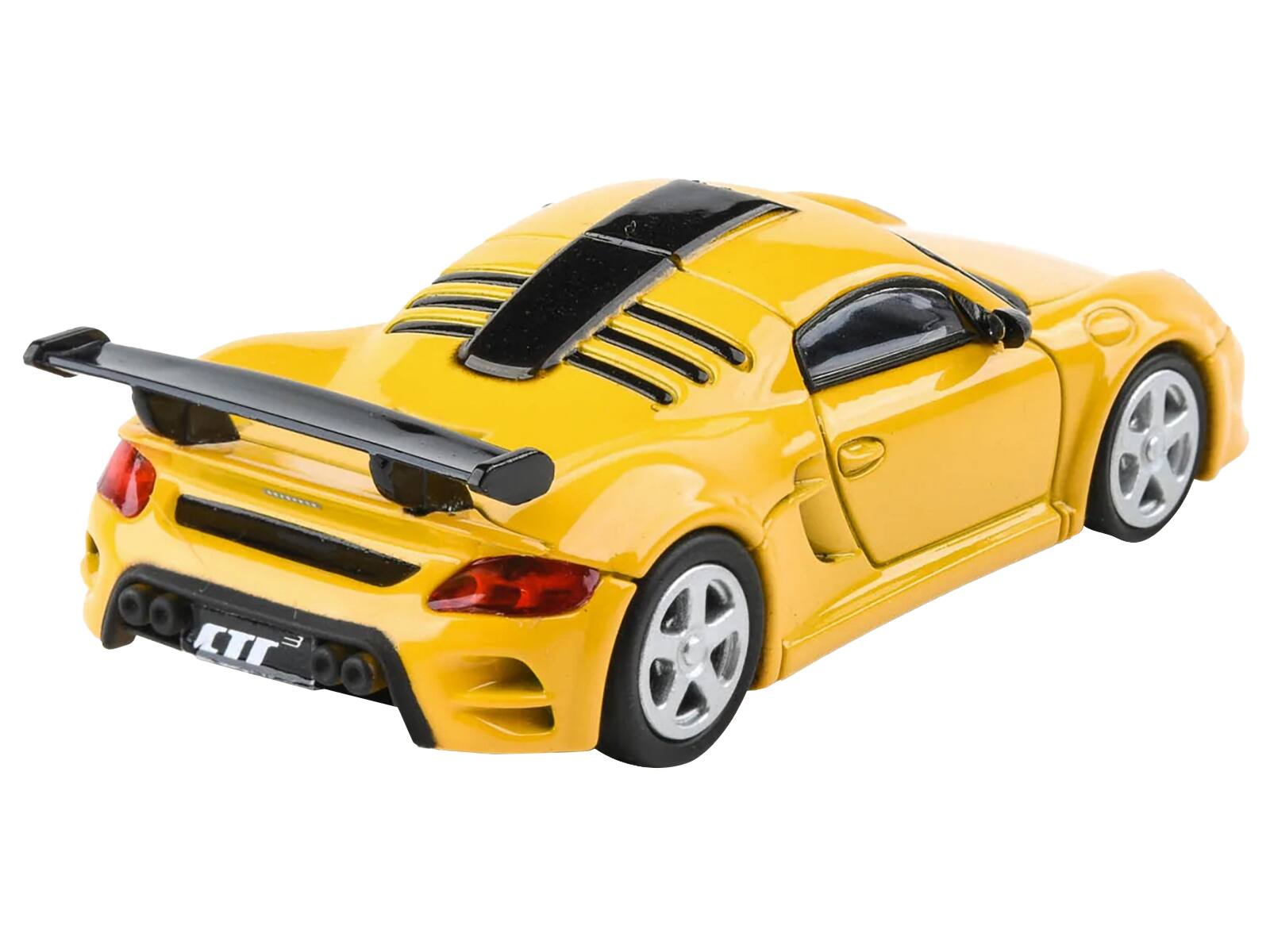 Back. Paragon - 2012 RUF CTR3 Clubsport Blossom Yellow 1/64 Diecast Model Car by Paragon Models - Yellow.