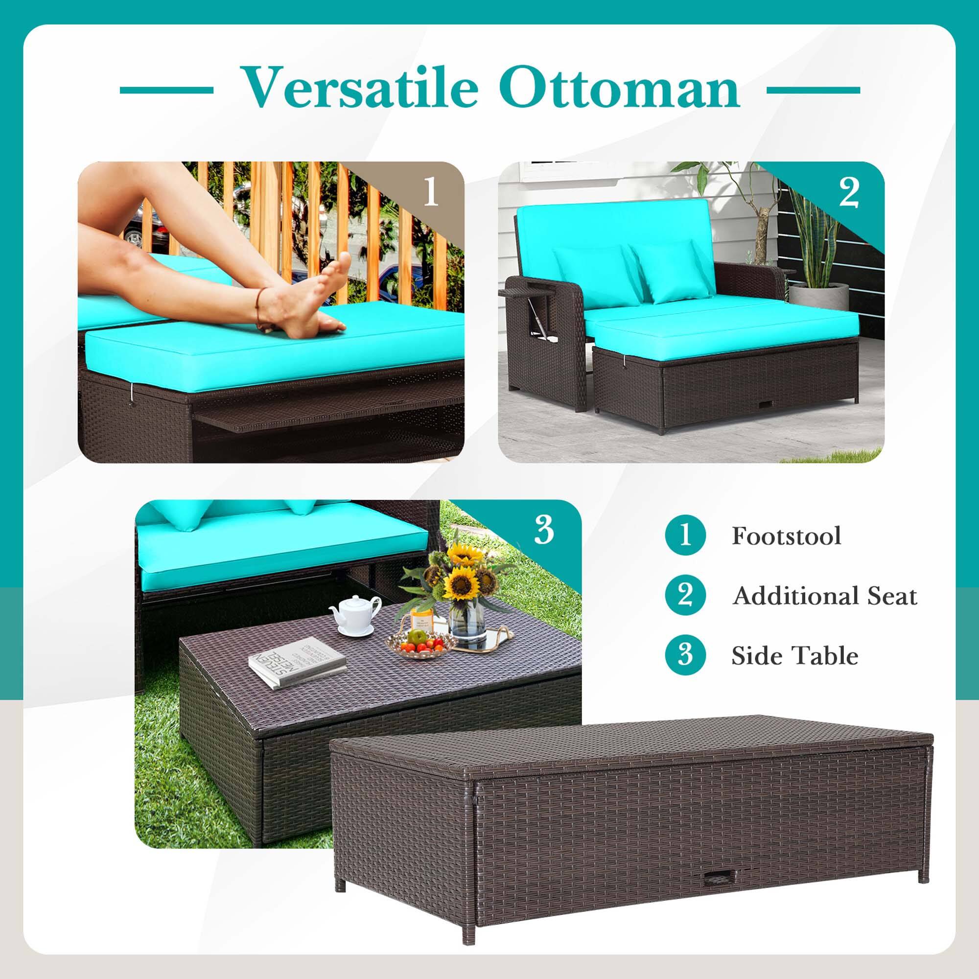 Versatile Ottoman 1 2 8 3 1 Footstool 2 Additional Seat 3 Side Table