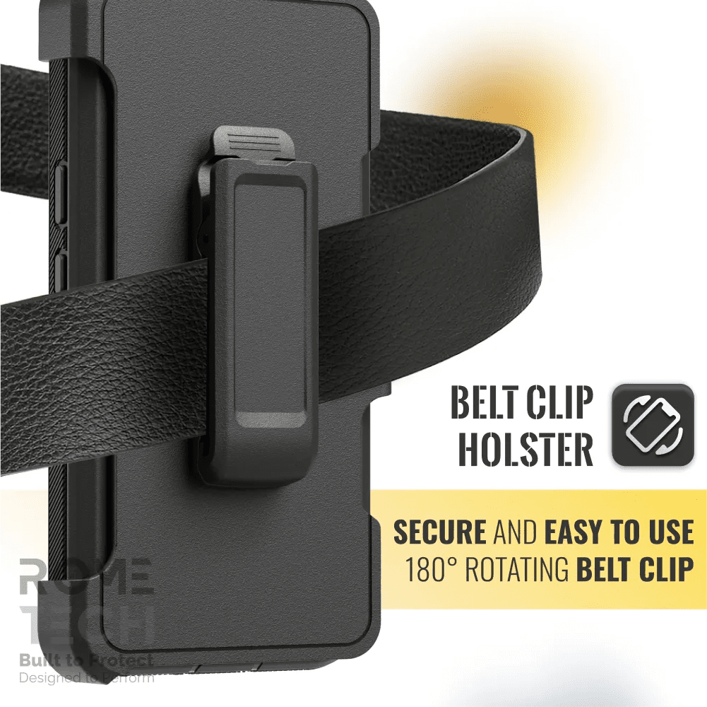 BELT CLIP HOLSTER

SECURE AND EASY TO USE
180° ROTATING BELT CLIP

Built to Protect
Designed to Perform