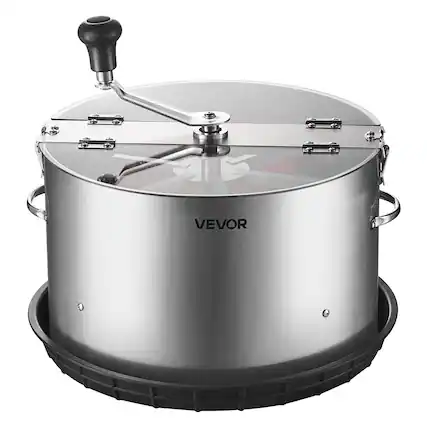 Front. VEVOR - Manual Bud Leaf Trimmer, 16 in Reaper Bowl Bud Trimmer with Stainless Steel Blades, Visual Cutting - Silver.