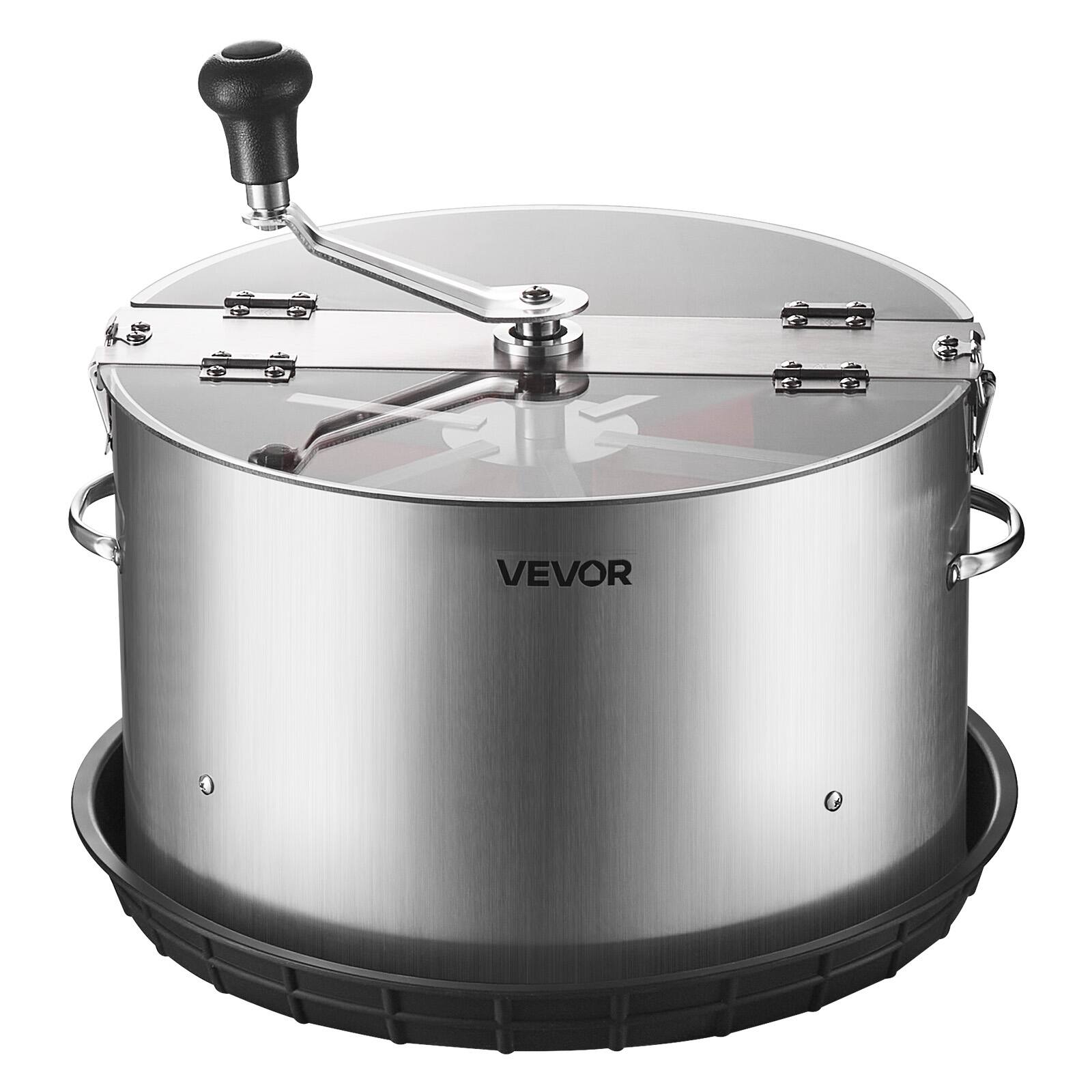 VEVOR - Manual Bud Leaf Trimmer, 16 in Reaper Bowl Bud Trimmer with Stainless Steel Blades, Visual Cutting - Silver