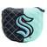 Front. Team Golf - Seattle Kraken Quilted Mallet Putter Cover - Multicolor.