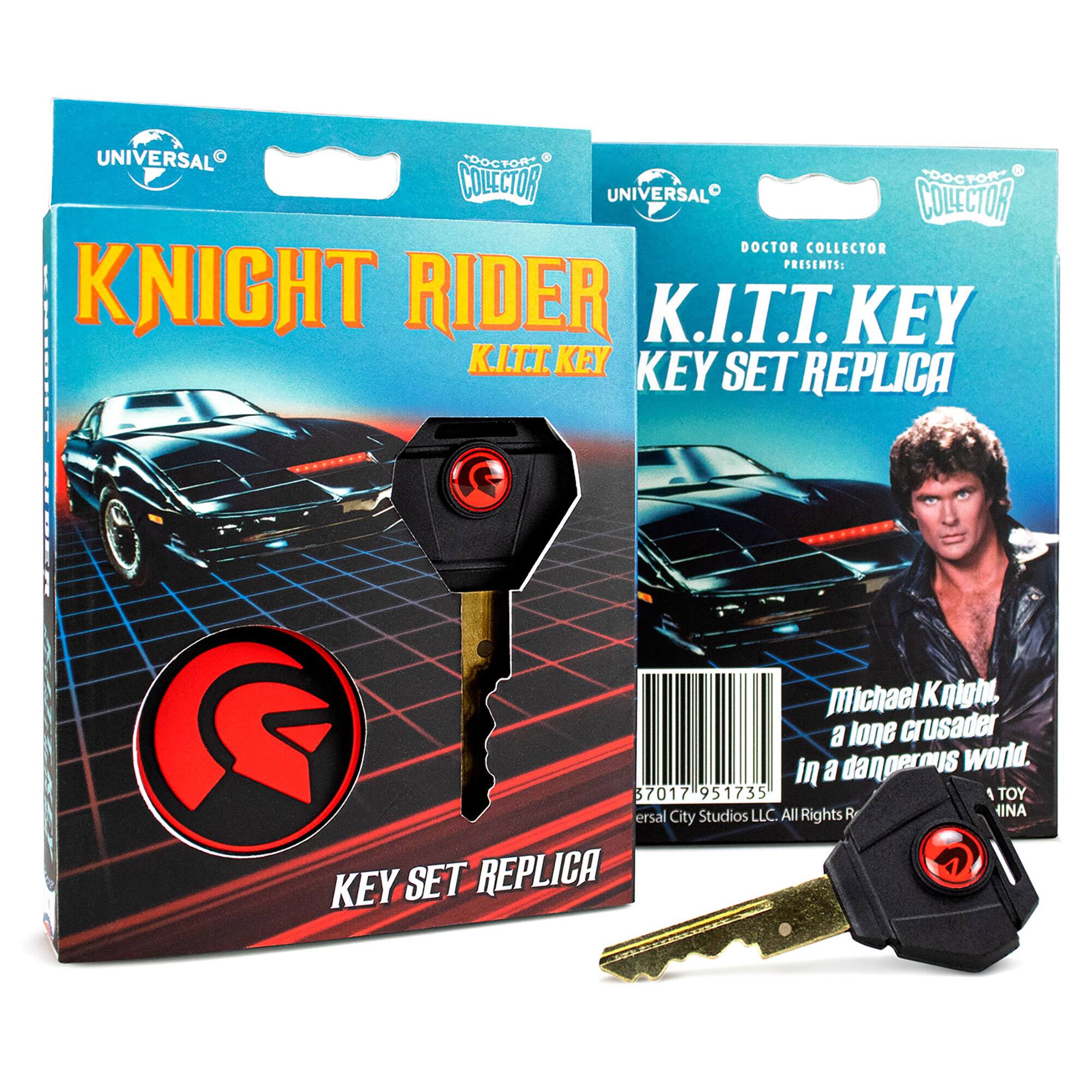 UNIVERSAL "DOCTOR COLLECTOR" PRESENTS: KNIGHT RIDER K.I.T.T. KEY SET REPLICA. Michael Knight, a lone crusader in a dangerous world.