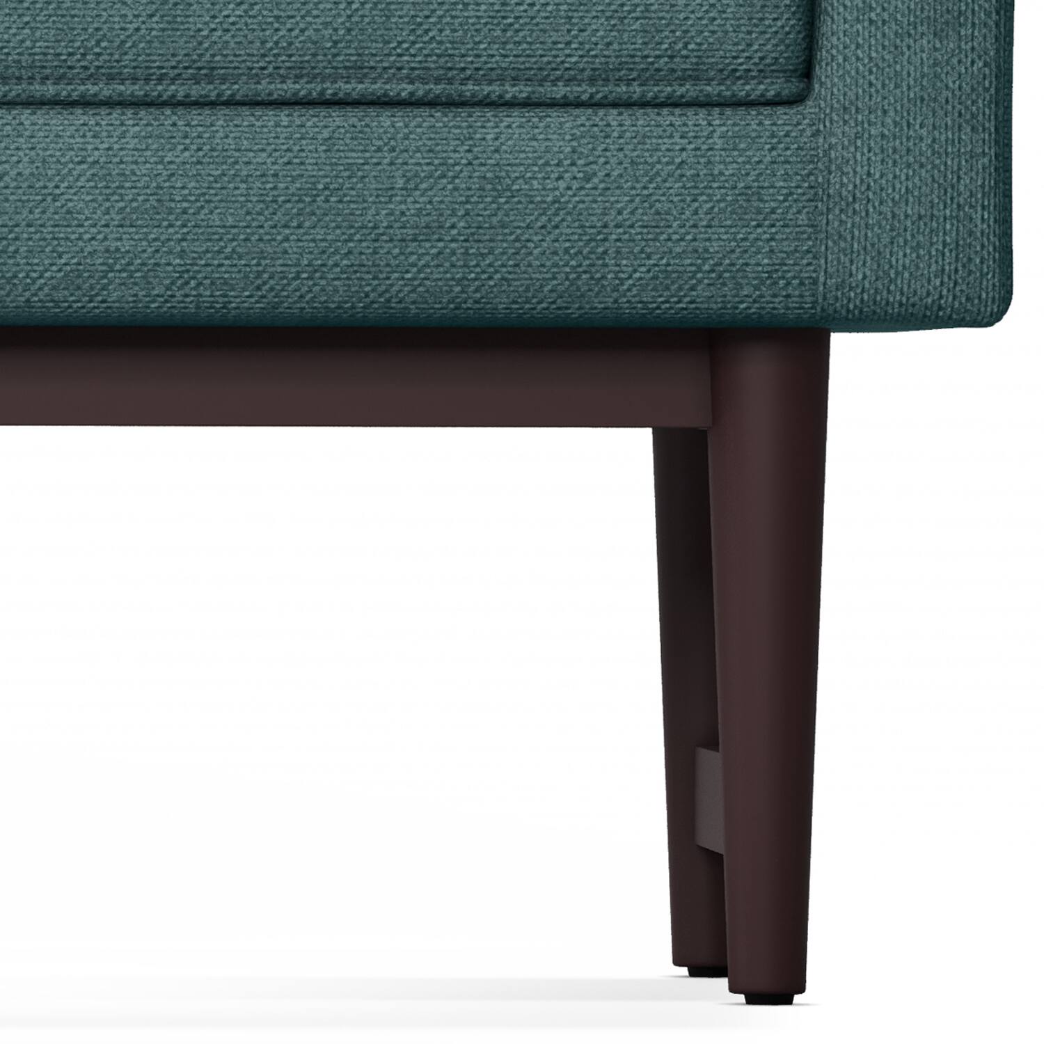 Alt View 4. Simpli Home - Scott SOLID HARDWOOD Ottoman Bench in Smoky Teal - Smoky Teal.