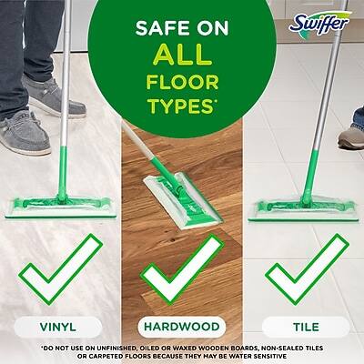 SAFE ON ALL FLOOR TYPES*

VINYL  
HARDWOOD  
TILE  

*DO NOT USE ON UNFINISHED, OILED OR WAXED WOODEN BOARDS, NON-SEALED TILES OR CARPETED FLOORS BECAUSE THEY MAY BE WATER SENSITIVE