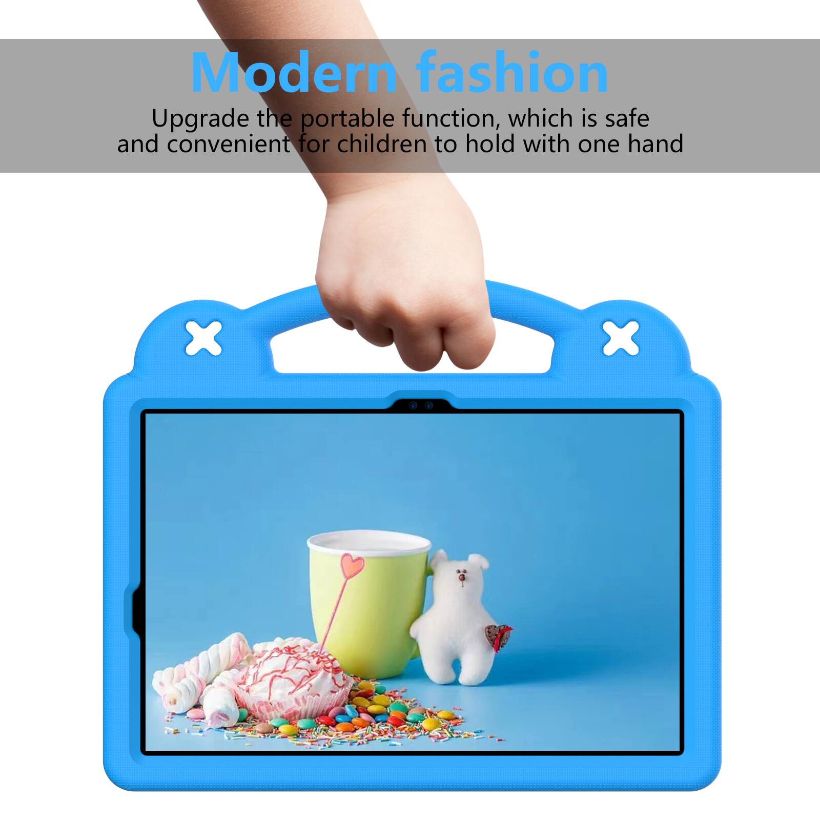 Modern fashion  
Upgrade the portable function, which is safe and convenient for children to hold with one hand