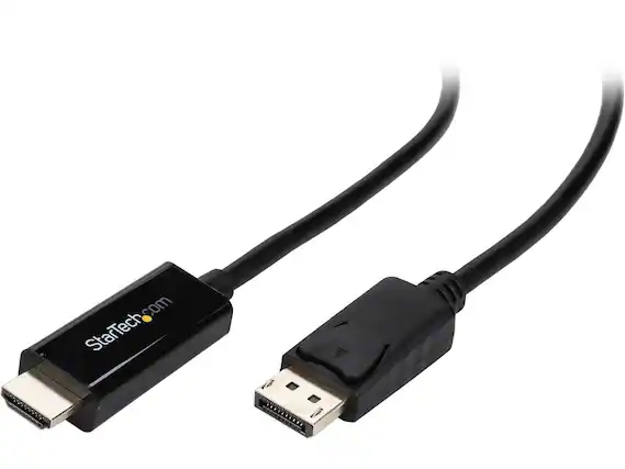 Front. StarTech.com - StarTech.com DP to HDMI Adapter Cable - 3 ft, 4K, M/M.