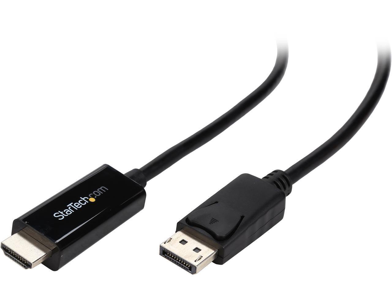 Front. StarTech.com - StarTech.com DP to HDMI Adapter Cable - 3 ft, 4K, M/M.