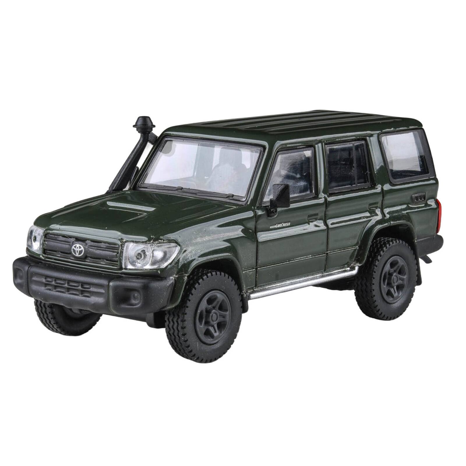 Alt View 2. Paragon - 2014 Toyota Land Cruiser LC 76 Military Green 1/64 Diecast Model Car by Paragon Models.