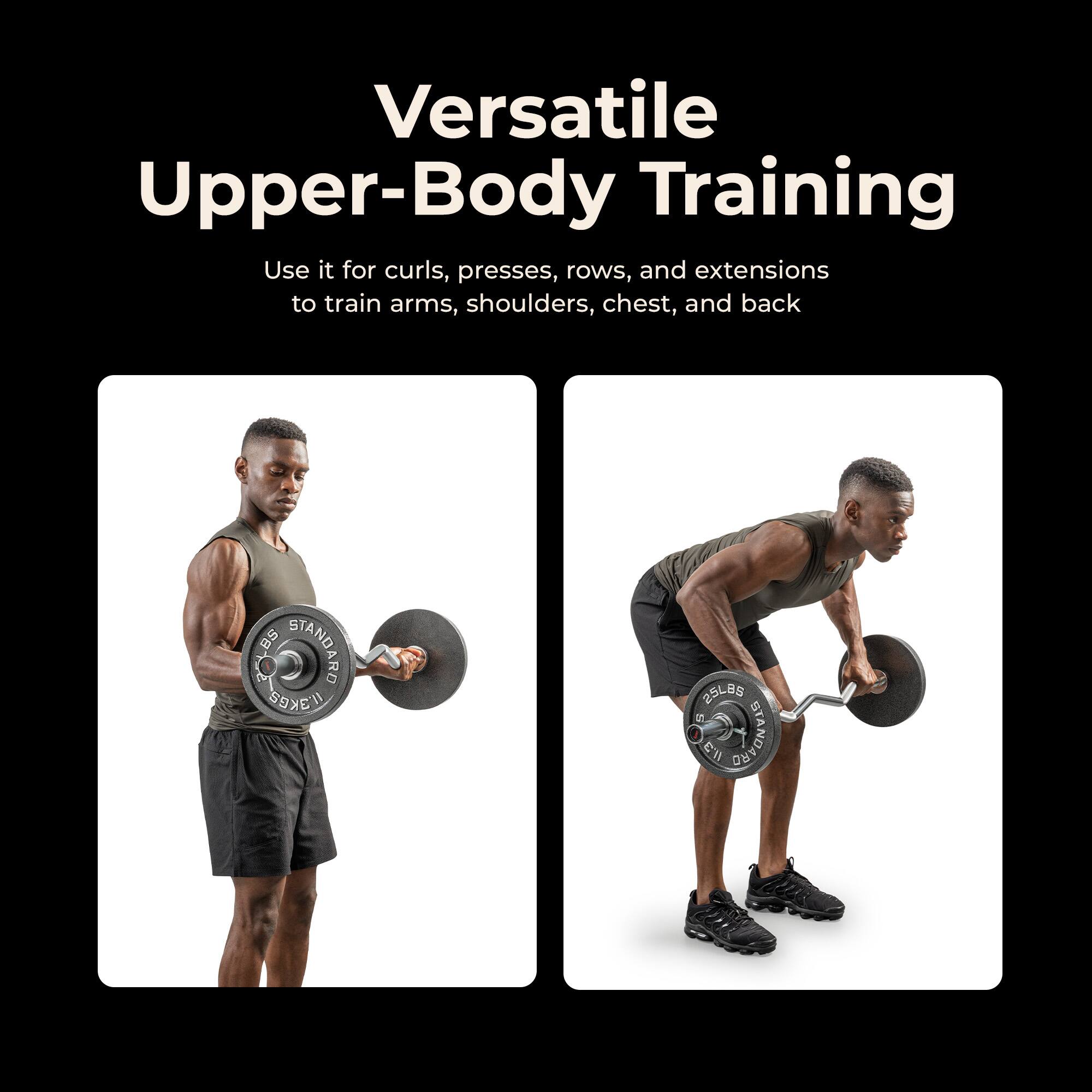 Versatile Upper-Body Training

Use it for curls, presses, rows, and extensions to train arms, shoulders, chest, and back

BS STANDARD ARD MaKGa 25LB5 1 eW STANDARD