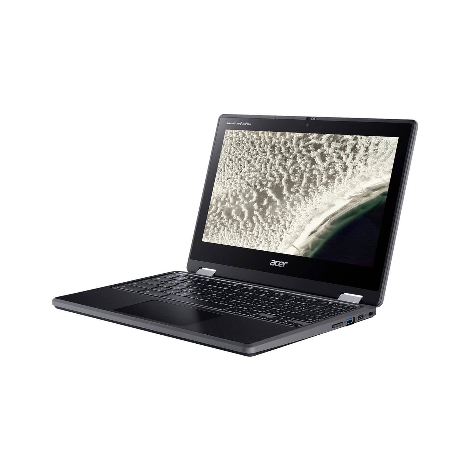 Angle. Acer - Spin - 11.6" Touchscreen Chromebook Celeron N4500 1.10GHz 4GB RAM 32GB FLASH ChromeOS - Black.