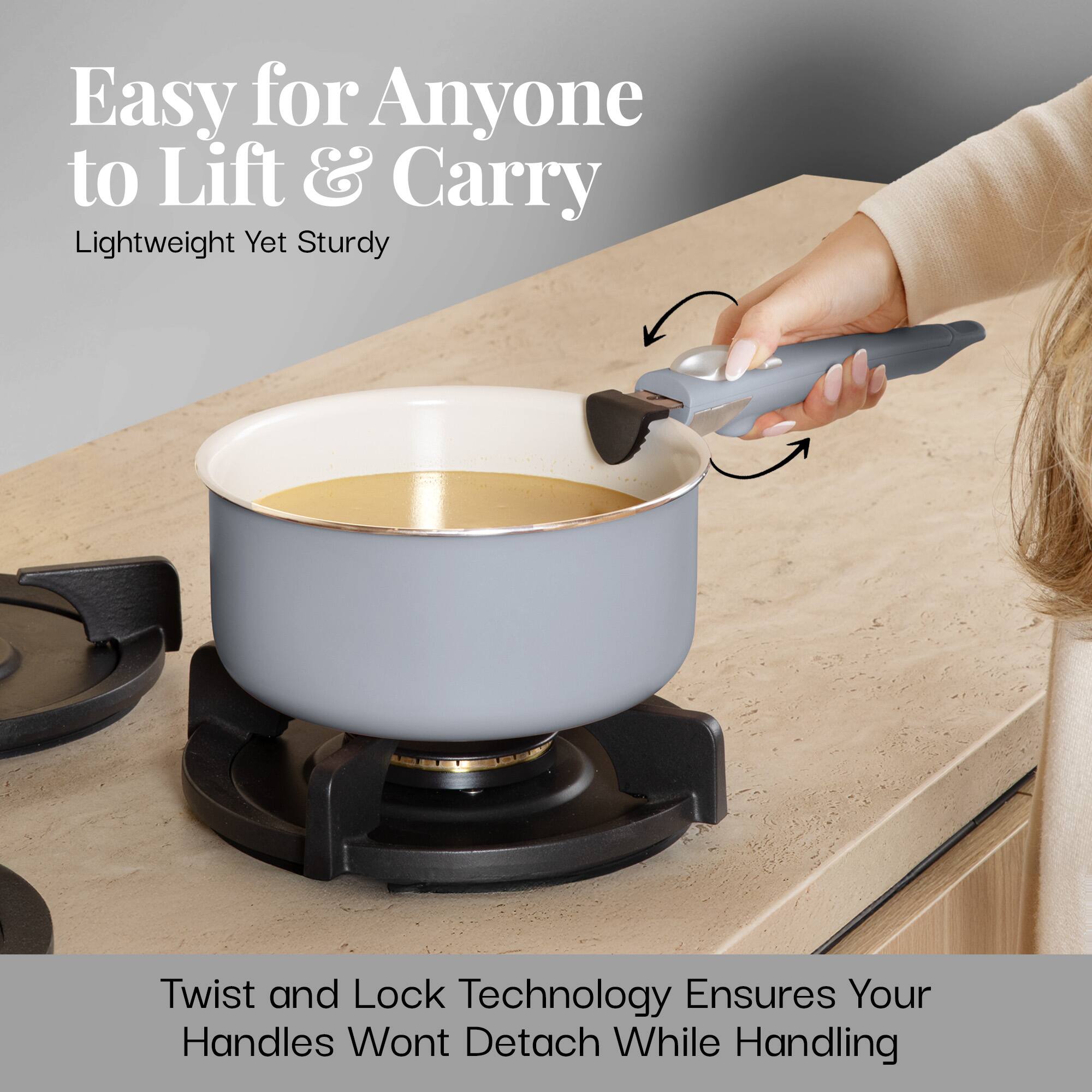 Easy for Anyone to Lift & Carry, Lightweight Yet Sturdy, Twist and Lock Technology Ensures Your Handles Wont Detach While Handling