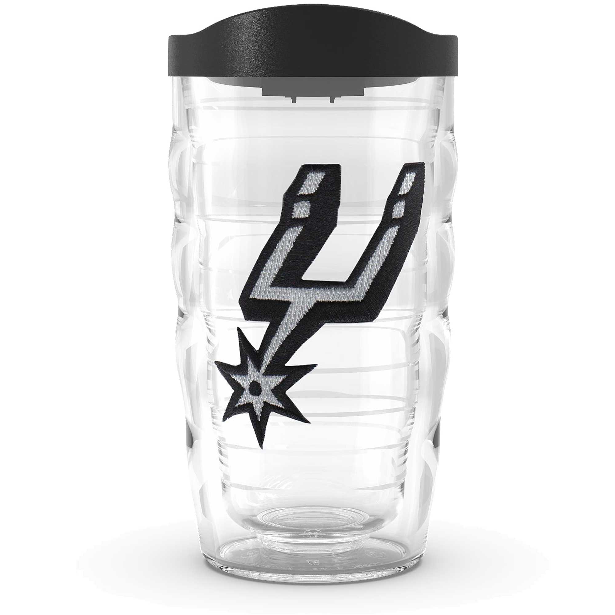 Front. Tervis - San Antonio Spurs 10oz. Emblem Classic Wavy Tumbler - Multicolor.