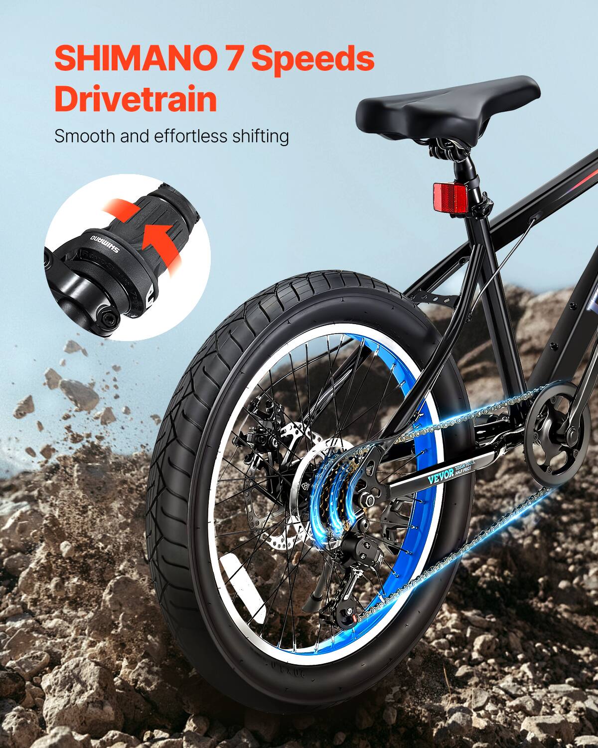 SHIMANO 7 Speeds Drivetrain Smooth and effortless shifting