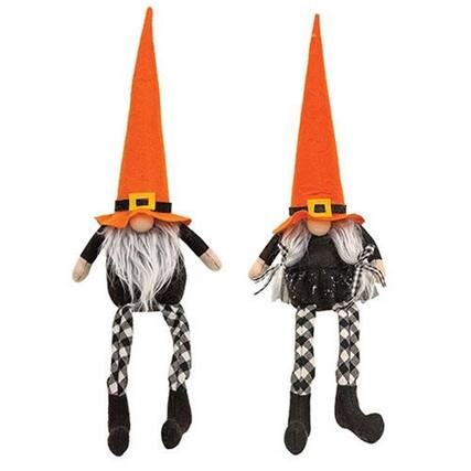 Front. BreeBe - *Mr. & Mrs. Halloween Party Gnome 2 Asstd. - Multicolor.