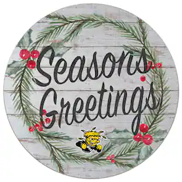 Jardine - Wichita State Shockers 20'' x 20'' Season's Greetings Circle - White