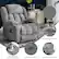 LET IT BE
E i sDa i a%
CHENILLE CON
OVERSTUFFED ARMREST
TWO STAINLESS STEEL CUP HOLDERS
TWO SIDE POCKETS
ADJUSTABLE FOOTREST