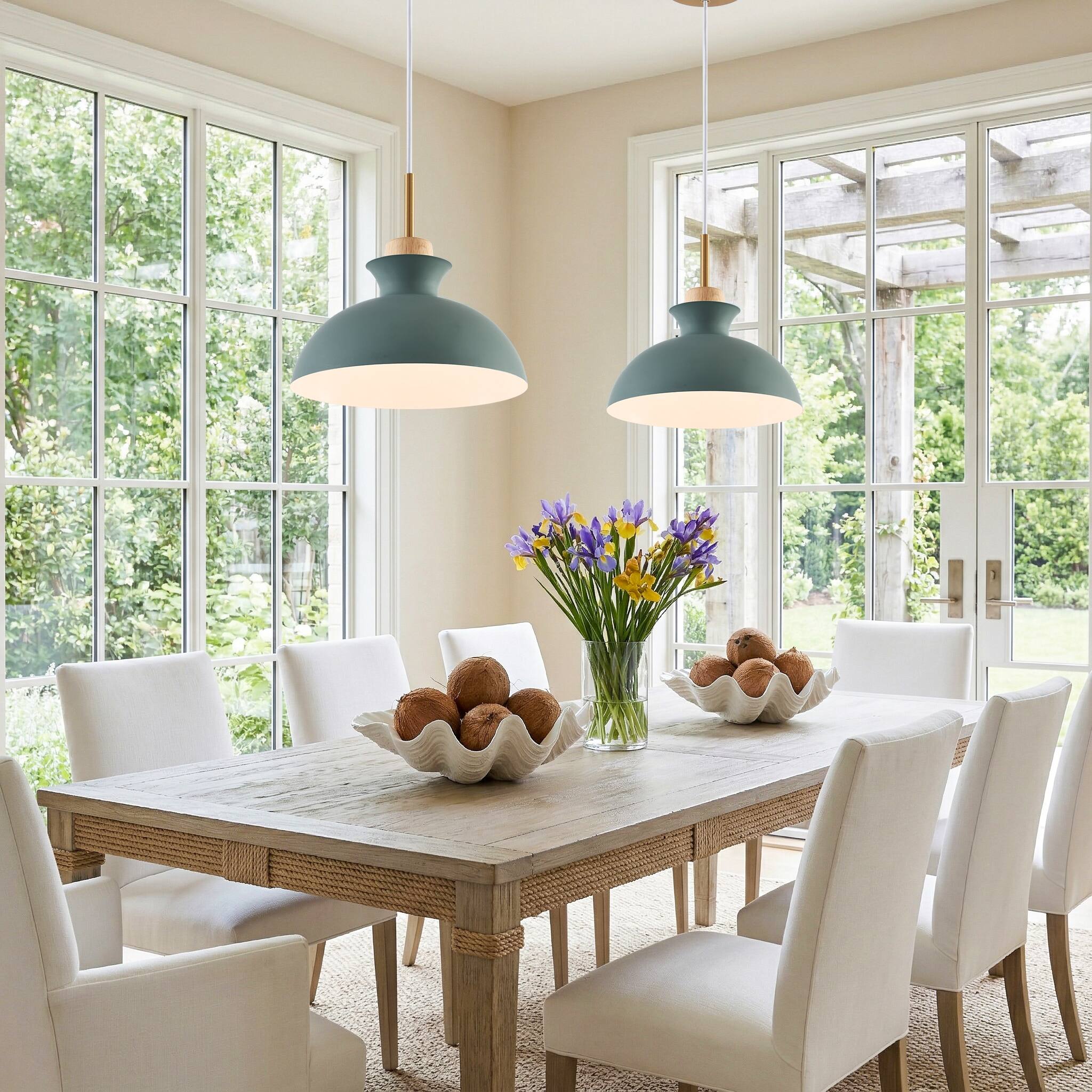 Alt View 1. Parrot Uncle - 1-Light Modern Green Hanging Pendant Light - Green.