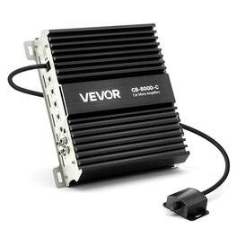 VEVOR - Monoblock Car Amplifier, 800W RMS MAX, 1/2/4 Ohm Stable, 1-Channel Class D Car Audio Amplifier with Remote Subwoofer - Black;Gray