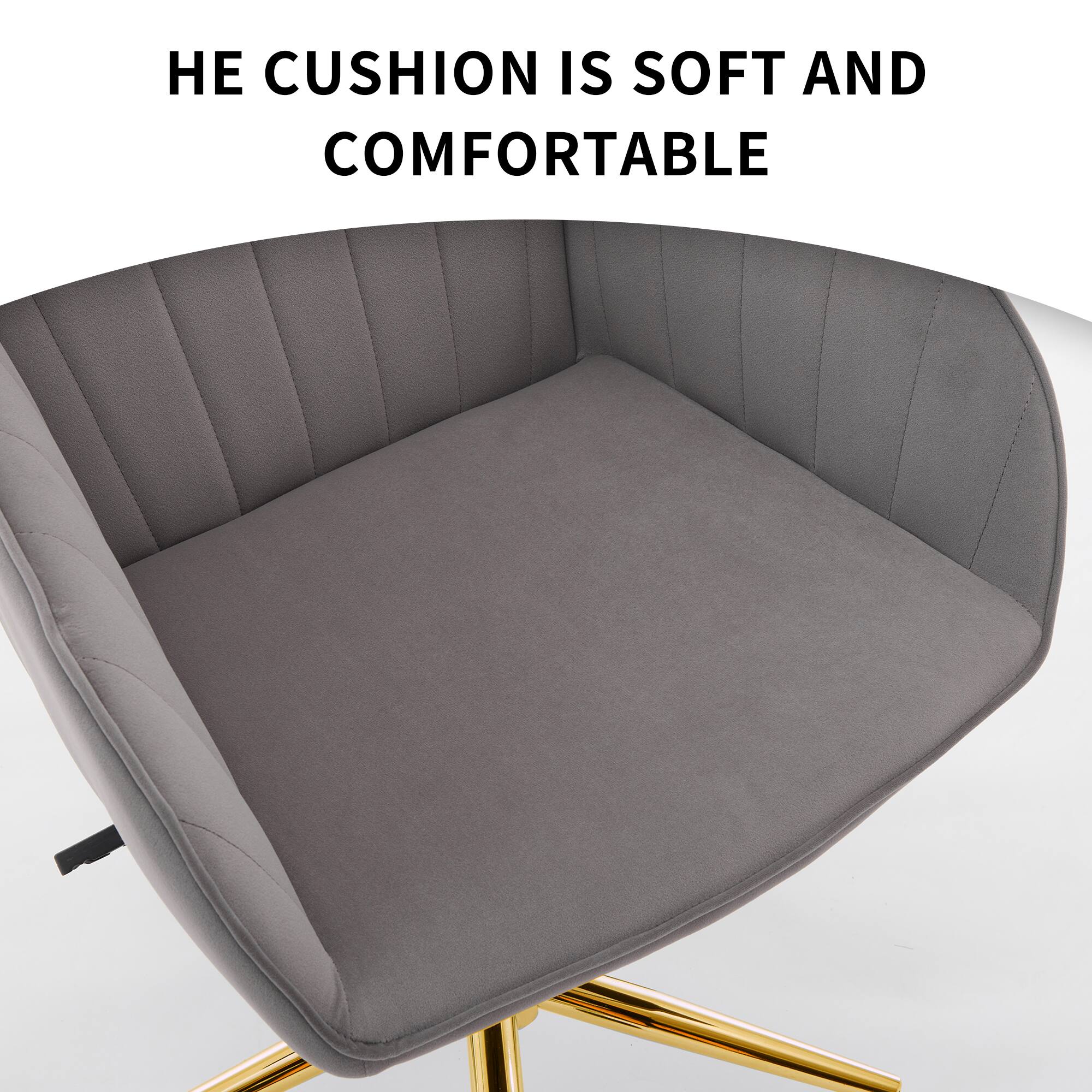 The cushion is soft and comfortable.