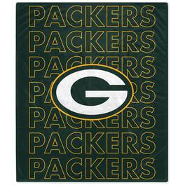 Pegasus - Green Bay Packers 60" x 70" Echo Wordmark Lightweight Blanket - Multicolor