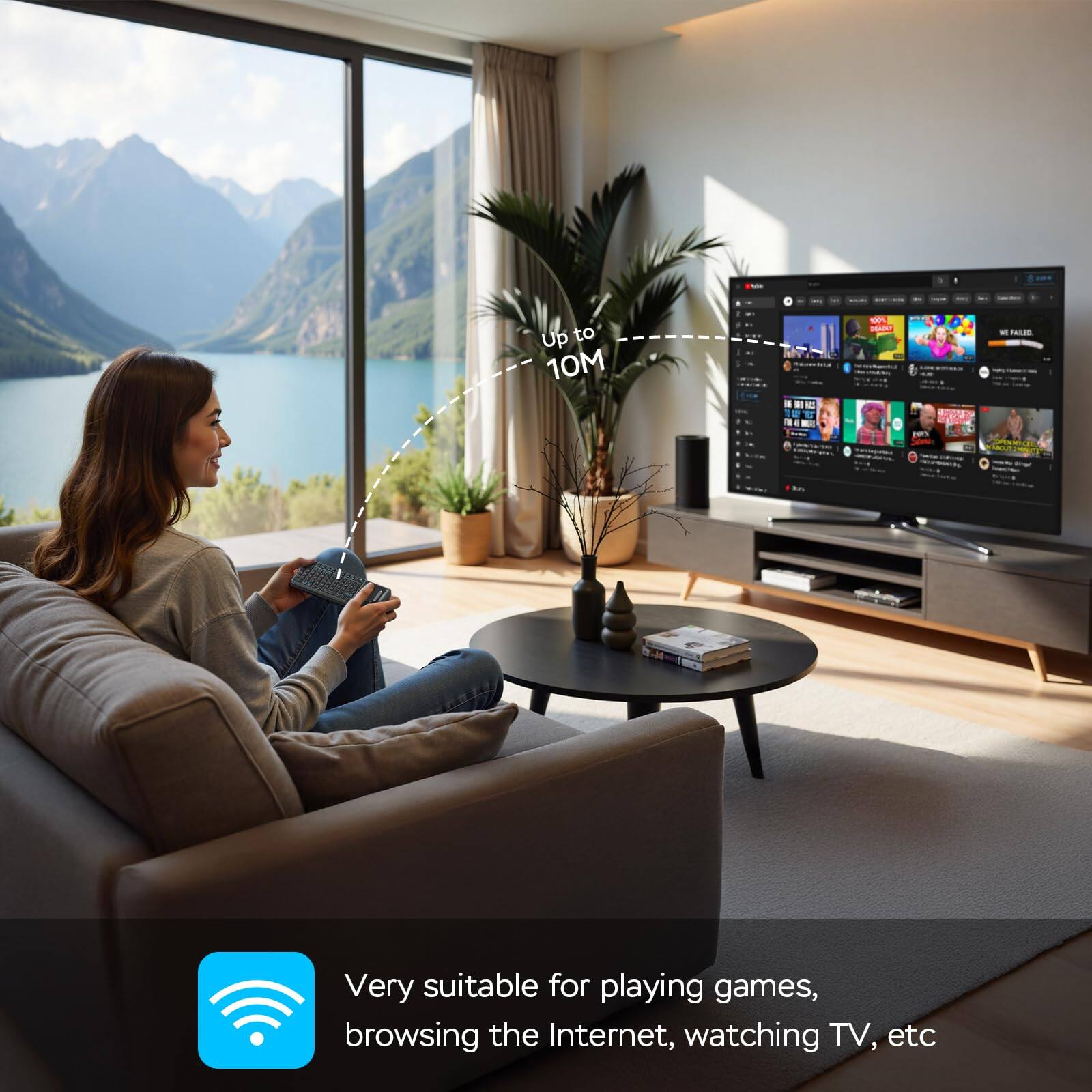 Up to 10M  
AES a - P  
Very suitable for playing games, browsing the Internet, watching TV, etc