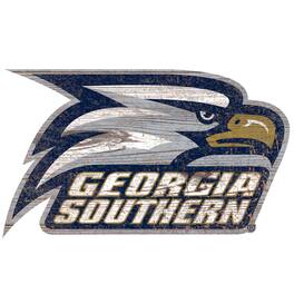 Fan Creations - Georgia Southern Eagles Distressed Logo Cutout Sign - Multicolor