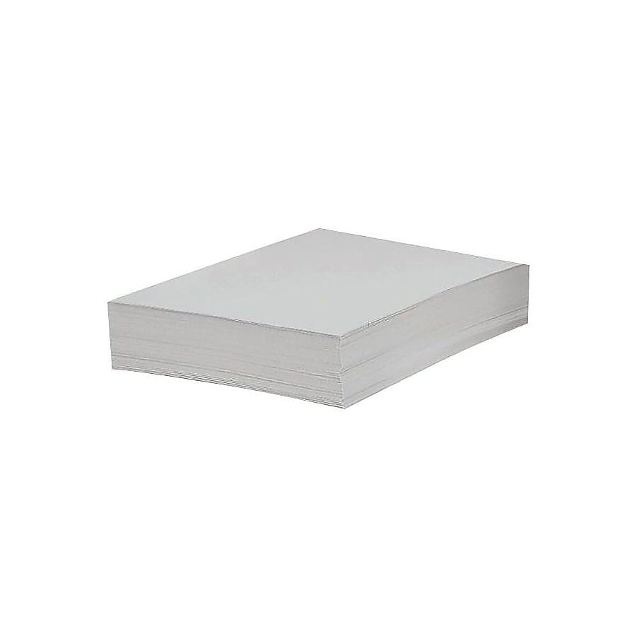Domtar - Lettermark Colors 67 lb. Coverstock Paper, 8.5" x 11", Bright White, 250 Sheets/Ream (82880/94338)