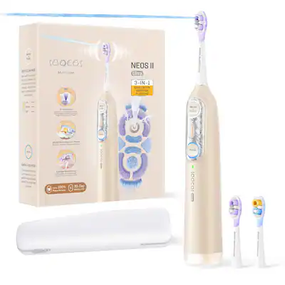 Soocas NEOS II Ultra Electric Toothbrush with Water Flosser Combo, 3 in 1: Flosses, Vibrates and Oscillates Champagne Gold T04 Ultra - Best Buy Soocas NEOS II Ultra Electric Toothbrush with Water Flosser Combo, 3 in 1: Flosses, Vibrates and Oscillates Champagne Gold T04 Ultra - Best Buy