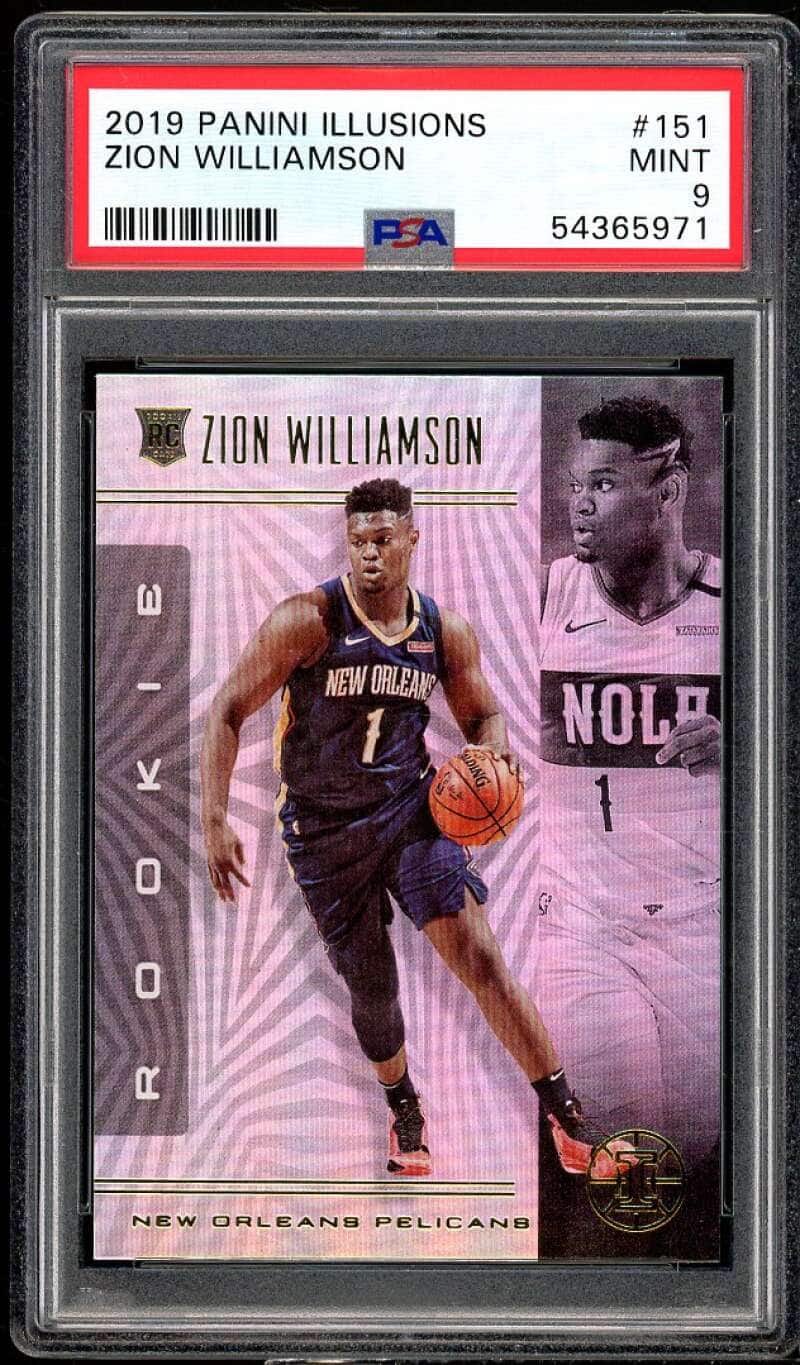 Zion Williamson Rookie Card 2019-20 Panini Illusions #151 PSA 9