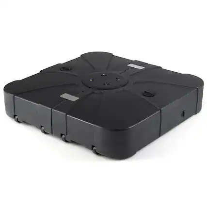 Front. Costway - Costway 375 LBS Outdoor Cantilever Umbrella Base with Wheels for Garden Deck Poolside - Black.