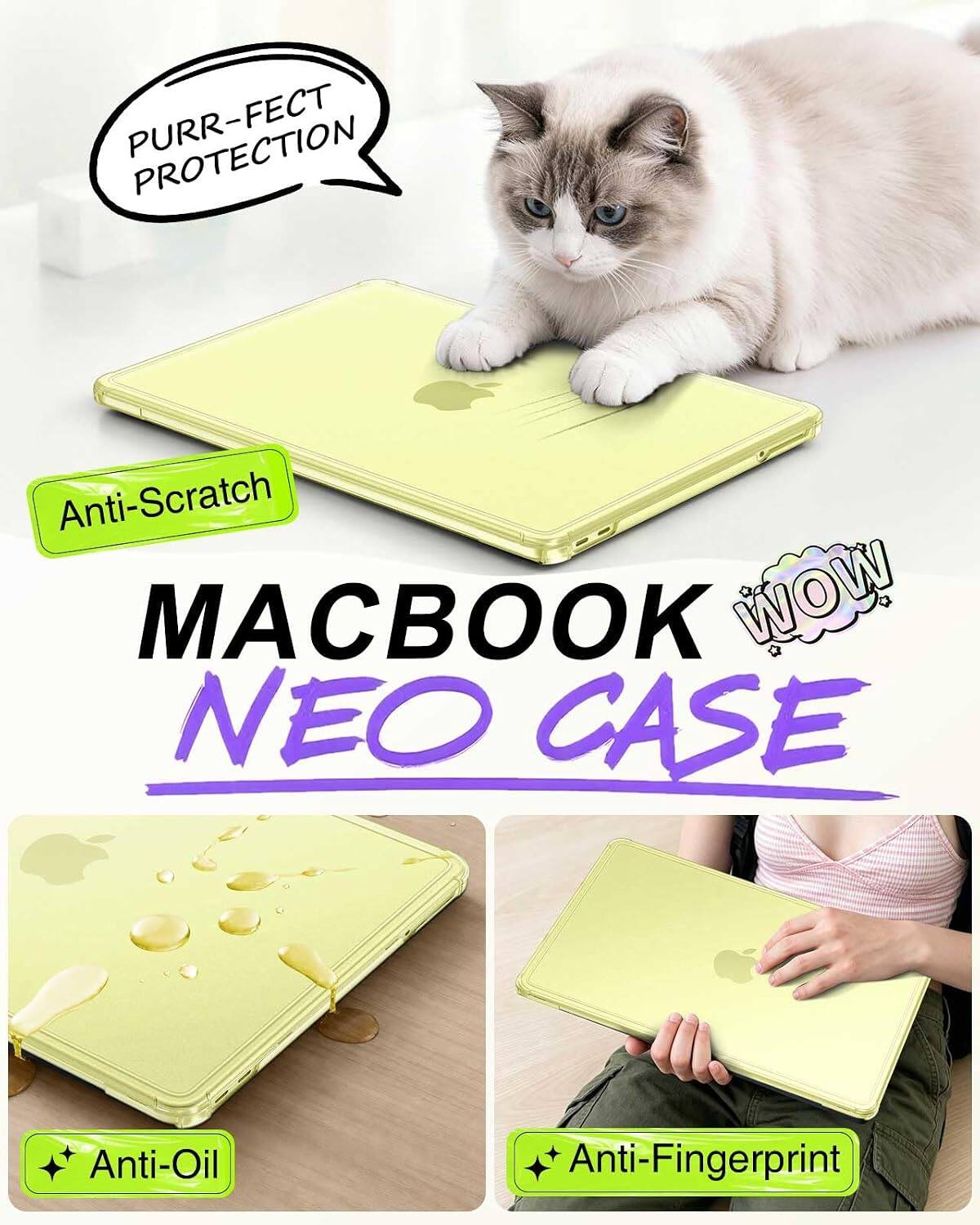 PROTECTION Anti-Scratch MACBOOK NEO CASE Anti-Oil Anti-Fingerprint
